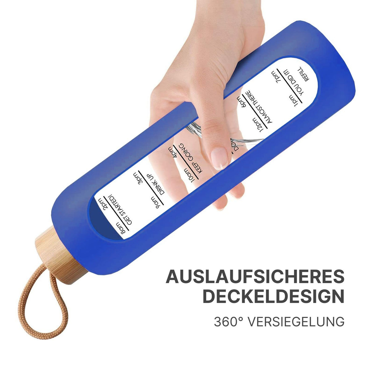 Wasserflasche Sportflasche Trinkflasche Getränkeflasche Glasflasche