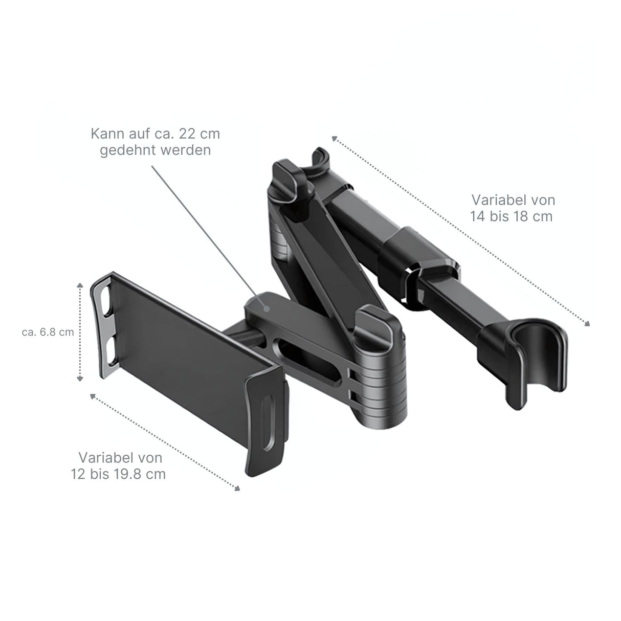 Auto-Tablelthalter Kopfstützenhalterung für Tablet Tablethalterung Handyhalterung