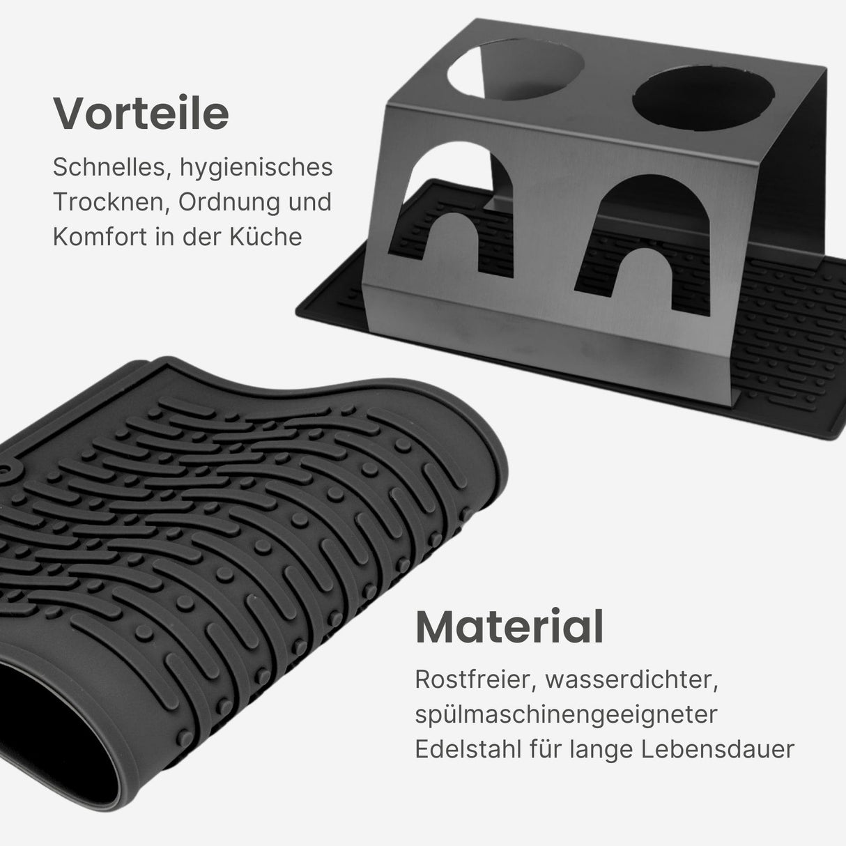 Abtropfhalter für SodaStream-Flaschen Abtropfständer Flaschenhalter Abtropfgestell