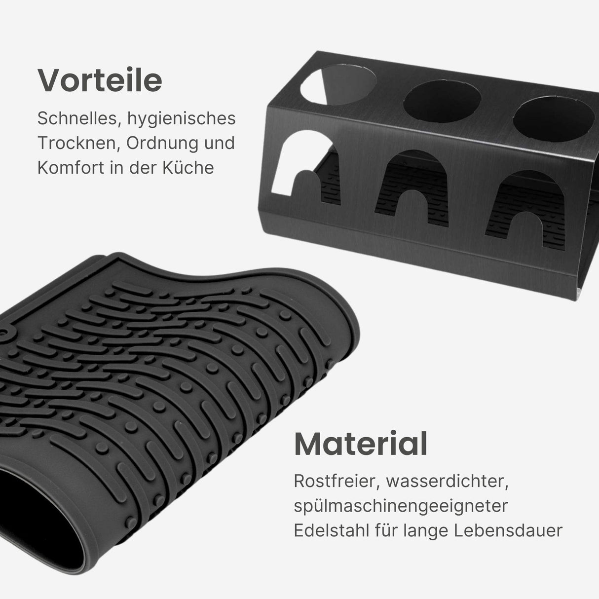 Abtropfgestell für SodaStream-Flaschen Flaschenhalter Abtropfhalter Abtropfständer