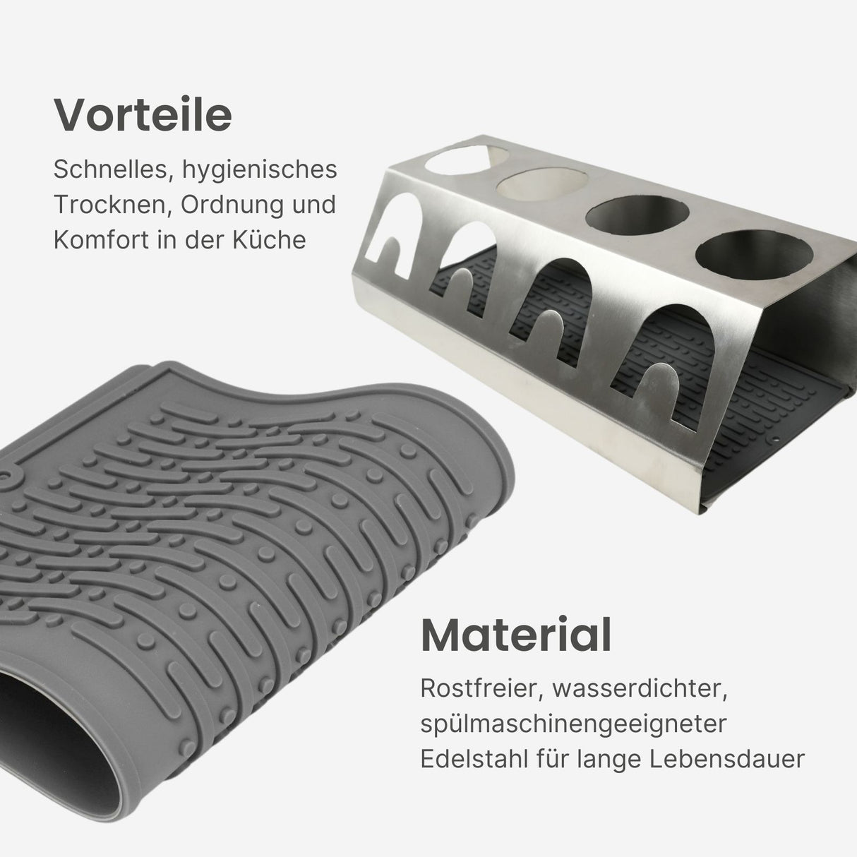 Flaschenhalter für SodaStream-Flaschen Abtropfgestell Abtropfhalter Abtropfständer