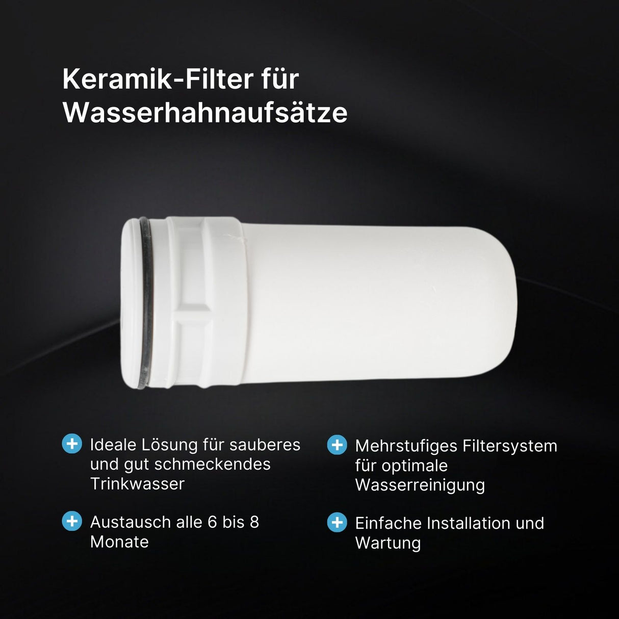 Keramik-Filter für Wasserhahnfilter Membranfiltration Filterelement