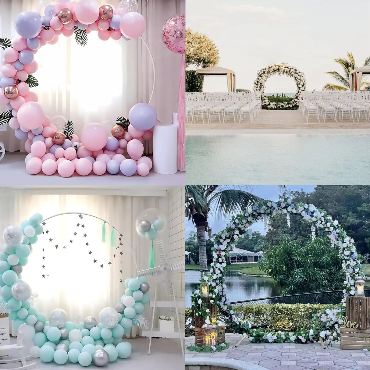 Ballonbogen-Rahmen Ballonbogen-Kreis-Halterung Metallbogen Ballonbogen-Ständer