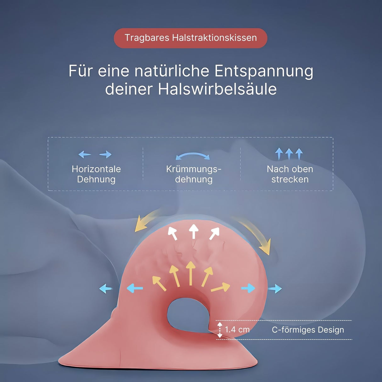 Nackenstütze Nackenkissen Nacken-Massagekissen Massagekissen Nackenstützkissen