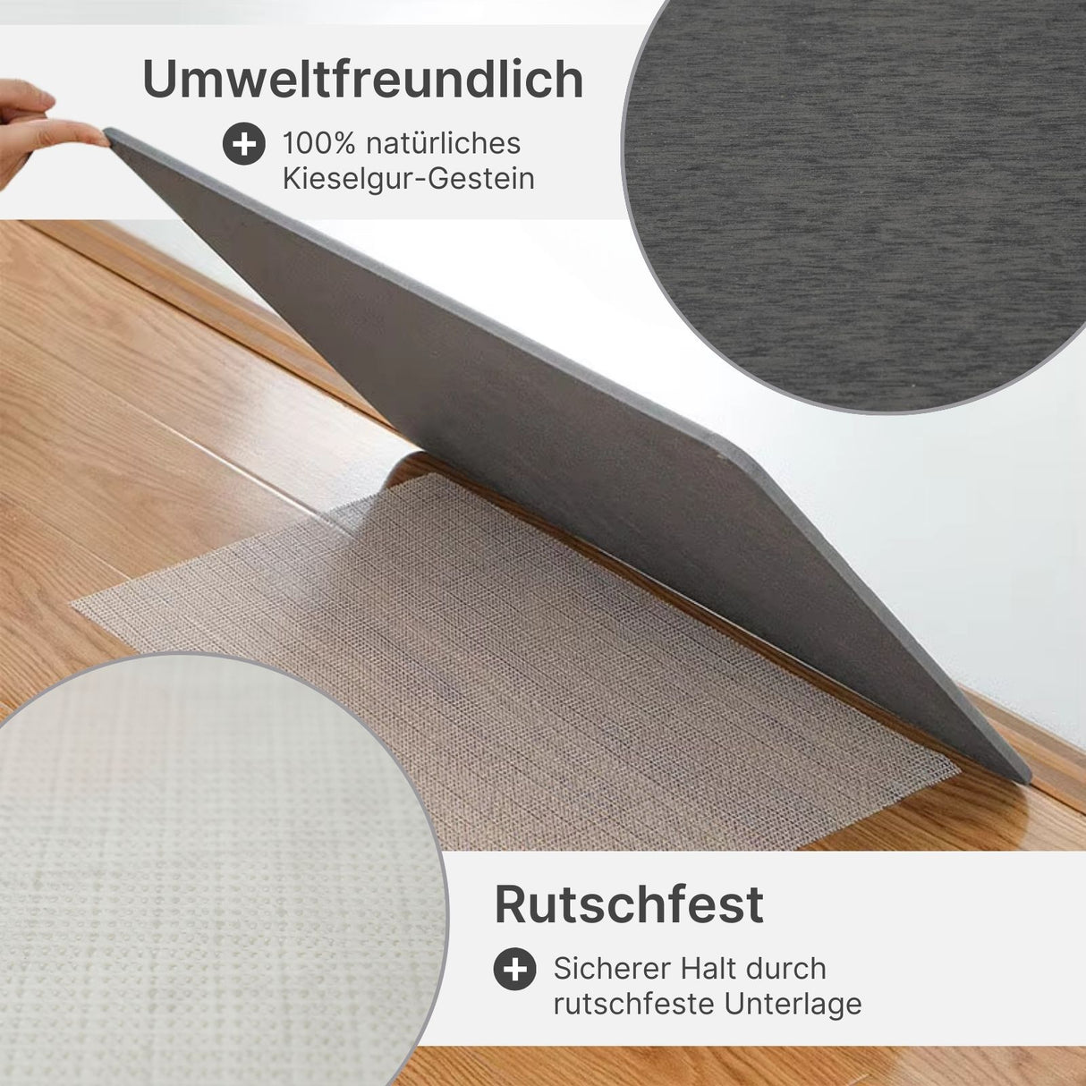 Diatomit-Fussmatte fürs Badezimmer Stein-Badematte Badvorleger Kieselgur-Matte