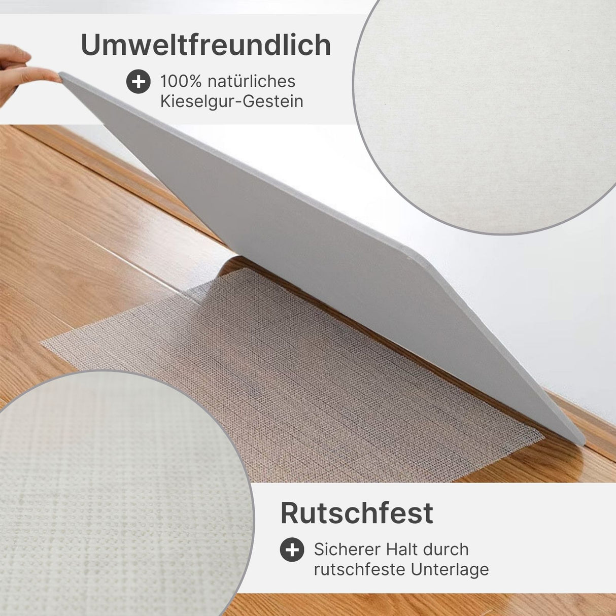 Kieselgur-Matte fürs Badezimmer Stein-Badematte Diatomit-Fussmatte Badvorleger