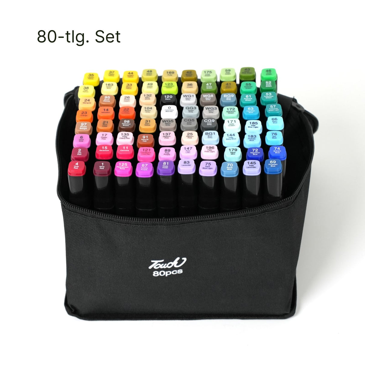 80-tlg. Set Doppelseitige Stifte Twin Marker Dual Marker Doppelspitz-Filzstifte