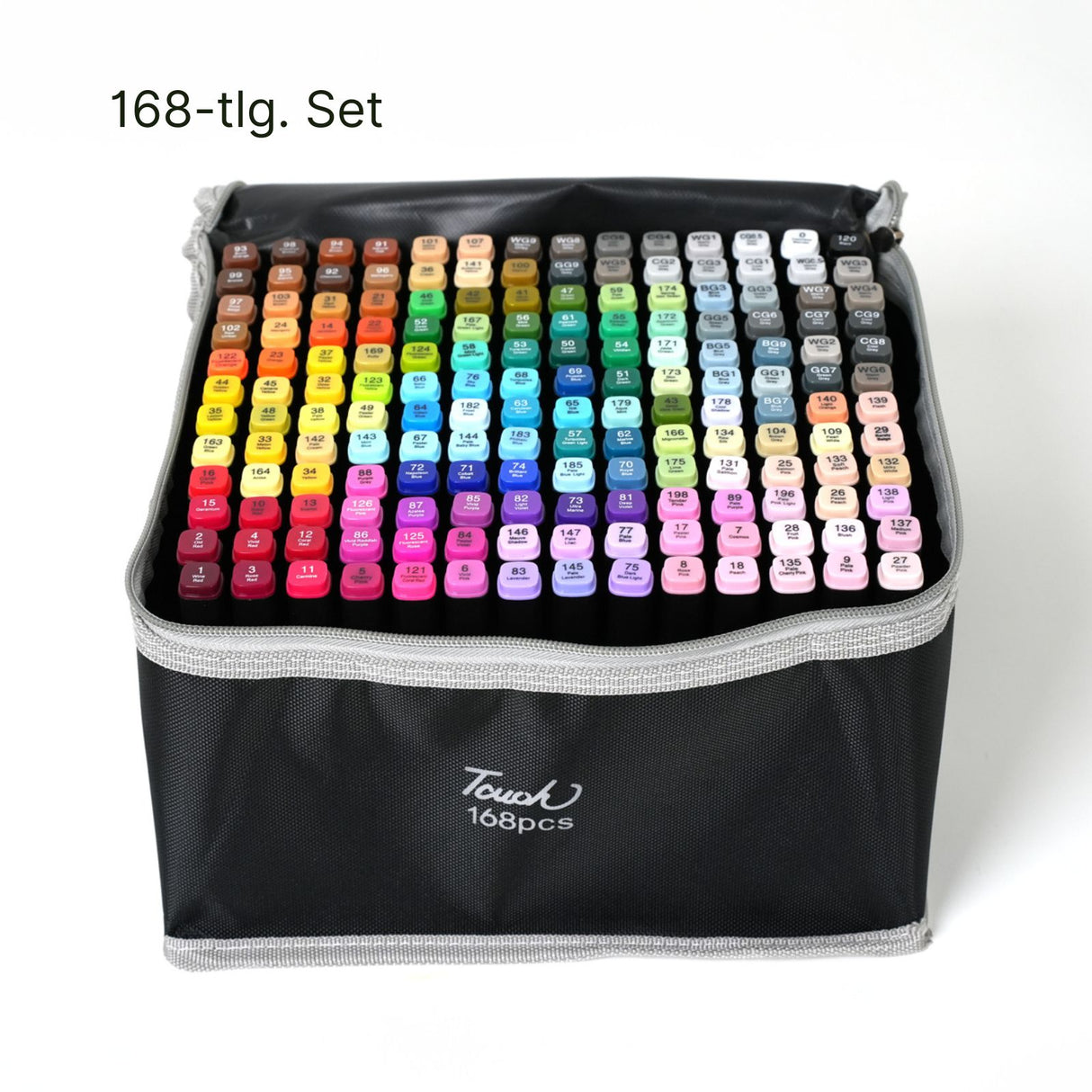 168-tlg. Set Doppelspitz-Filzstifte Dual Marker Doppelseitige Stifte Twin Marker