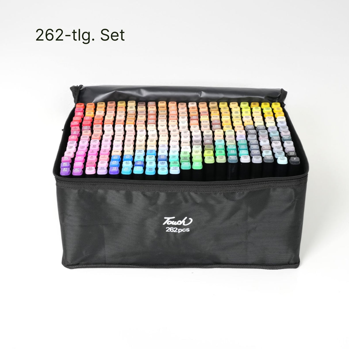 262-tlg. Set Dual Marker Doppelspitz-Filzstifte Doppelseitige Stifte Twin Marker