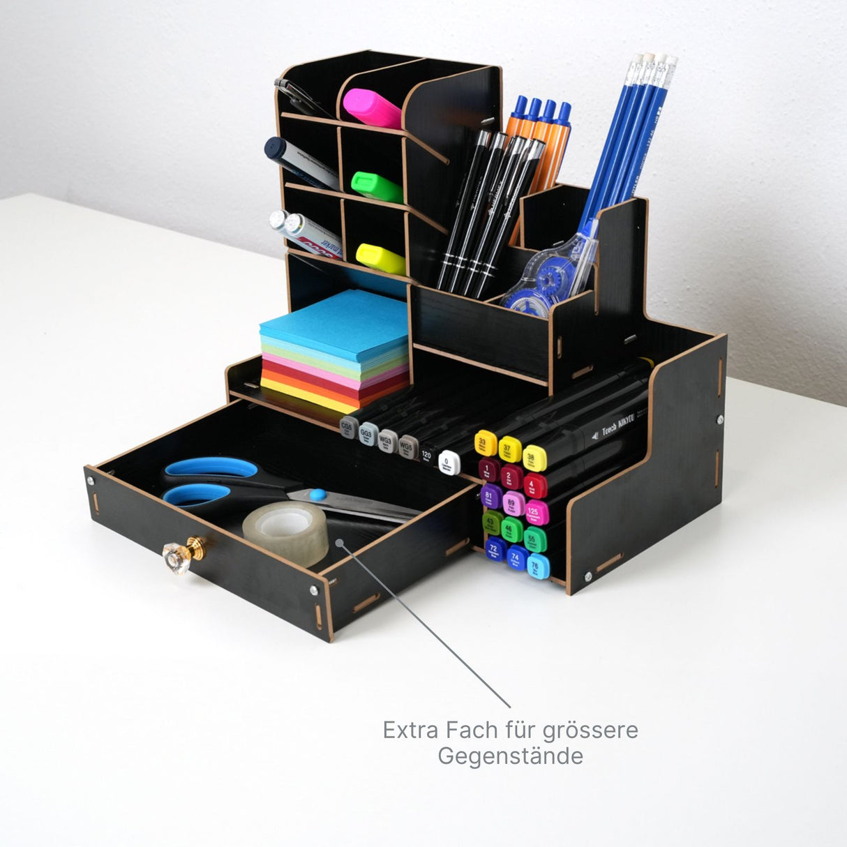 Schreibtisch-Organizer Pen Desk-Organizer Stiftaufbewahrung Stiftebox Bürotisch-Stifthalter