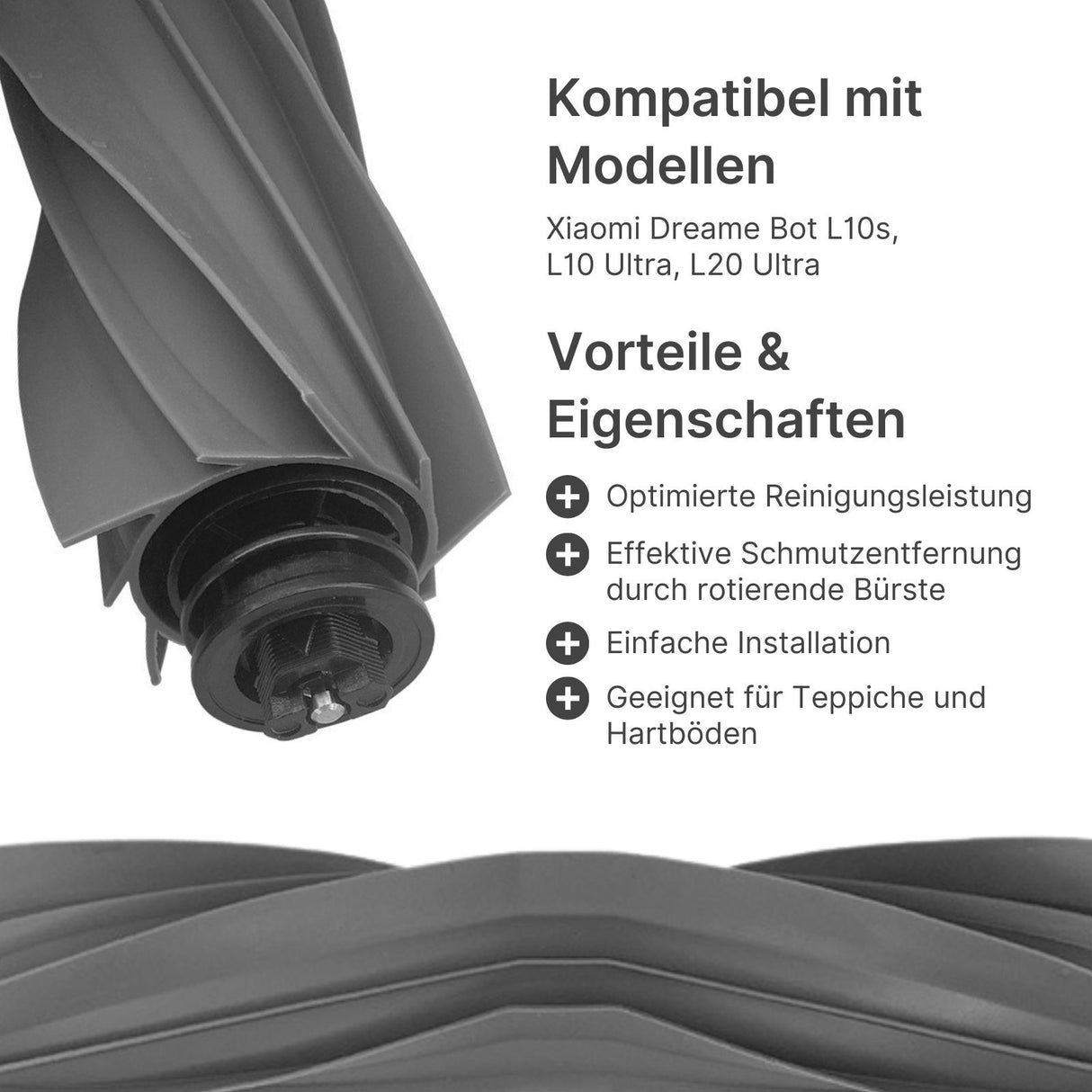 Alternative Hauptbürste zu Xiaomi Dreame Bot L10s L10 Ultra L20 Ultra