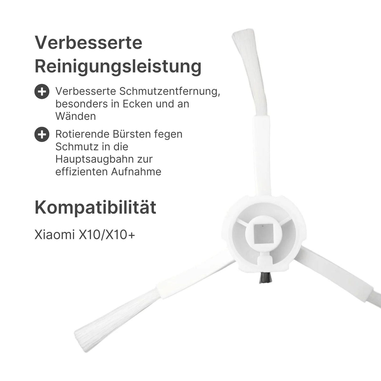 2er-Set Alternative Seitenbürsten zu Xiaomi X10 X10+