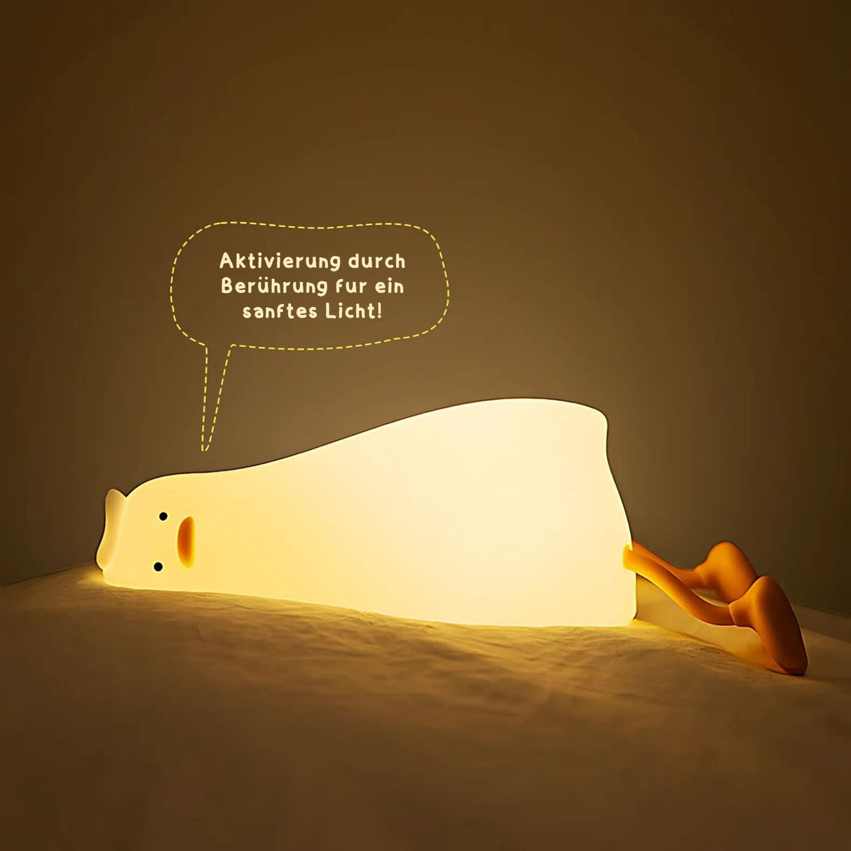LED-Enten-Nachtlicht Kinder-Nachttischlampe Tischleuchte Beleuchtung
