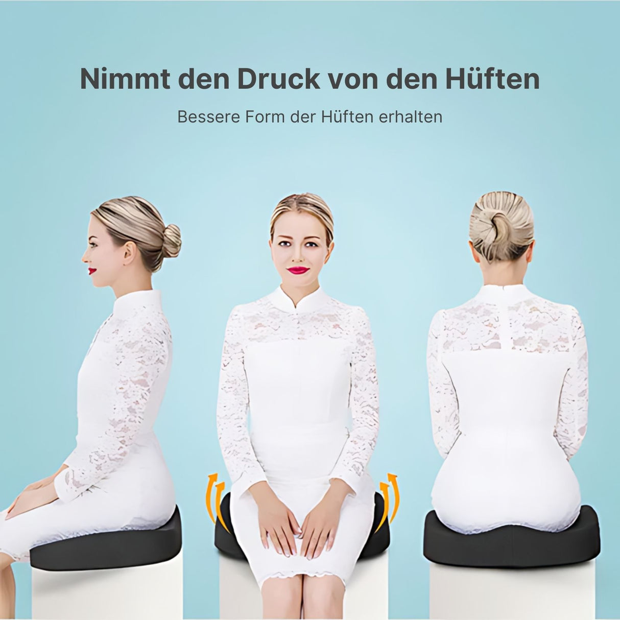 Ergonomisches Sitzkissen Memory Sitzkissen Orthopädisches Sitzkissen