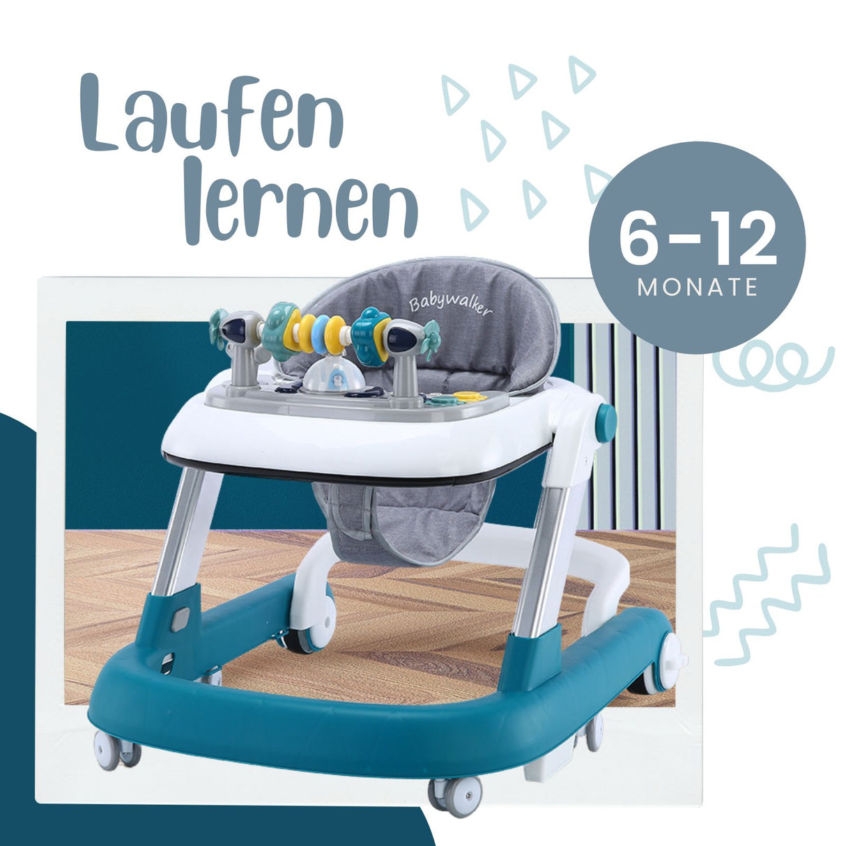 Lauflernwagen Baby Walker Lauflernhilfe Laufwagen Gehfrei Laufhilfe Kleinkinder