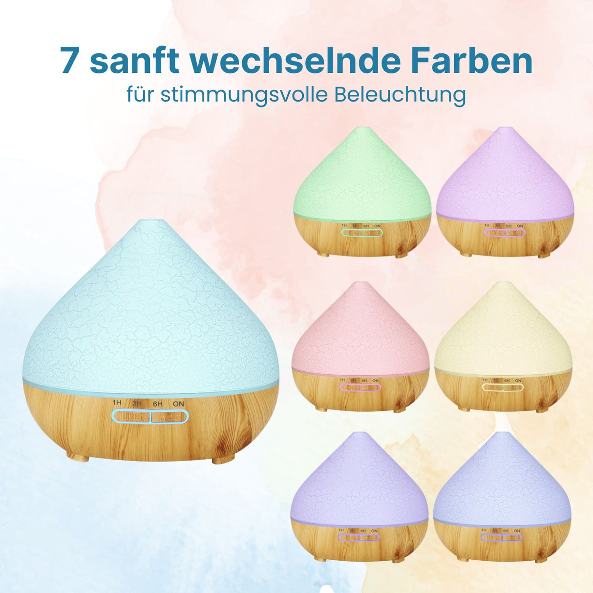 Ultraschall Aromatherapie Aromadiffusor Luftbefeuchter Aromalampe Raumduft