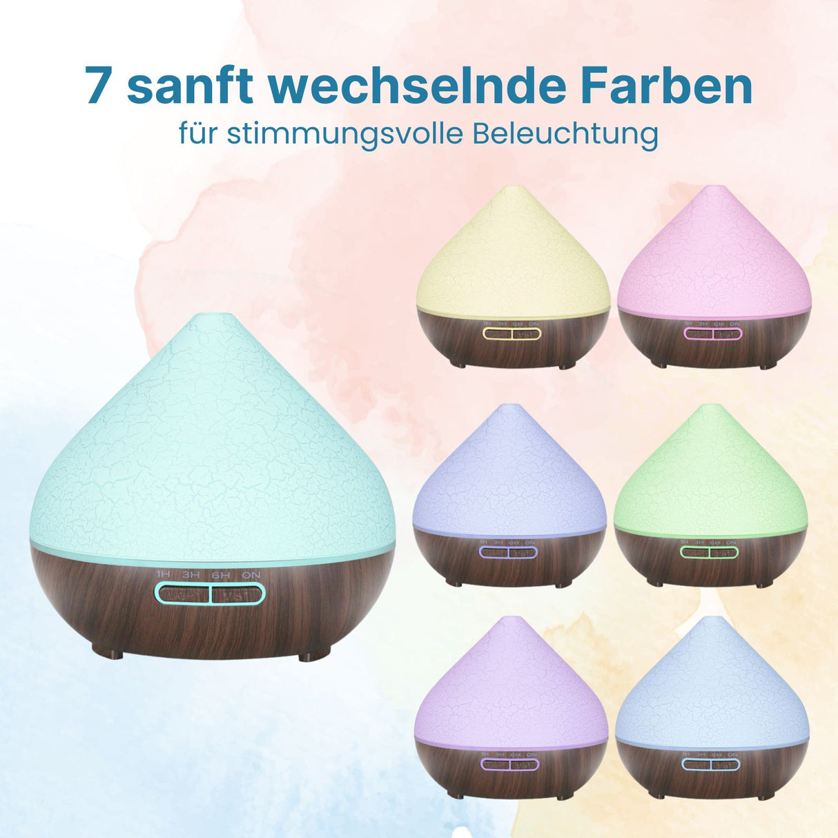 Raumduft Ultraschall Aromadiffusor Aromatherapie Luftbefeuchter Aromalampe