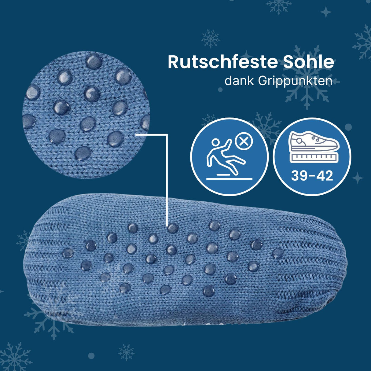 Fuzzy-Socken Gr. 39-42 Pantoffeln Kuschelsocken Hausschuhe Wintersocken