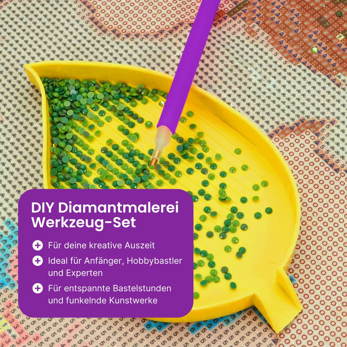 DIY Diamantmalerei Werkzeug-Set Diamond Painting Organizer Zubehör-Set