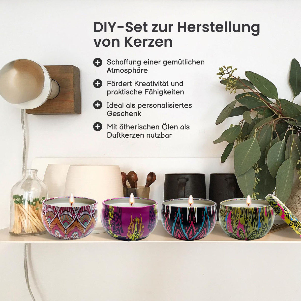 DIY-Set zur Herstellung von Kerzen Kerzen-Bastel-Set