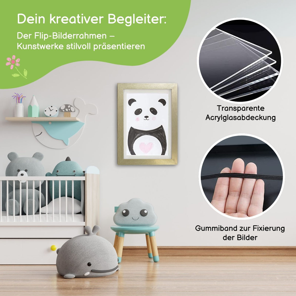 Kunstrahmen Wandrahmen Flip Fotorahmen Bilderrahmen A4 Bildhalter