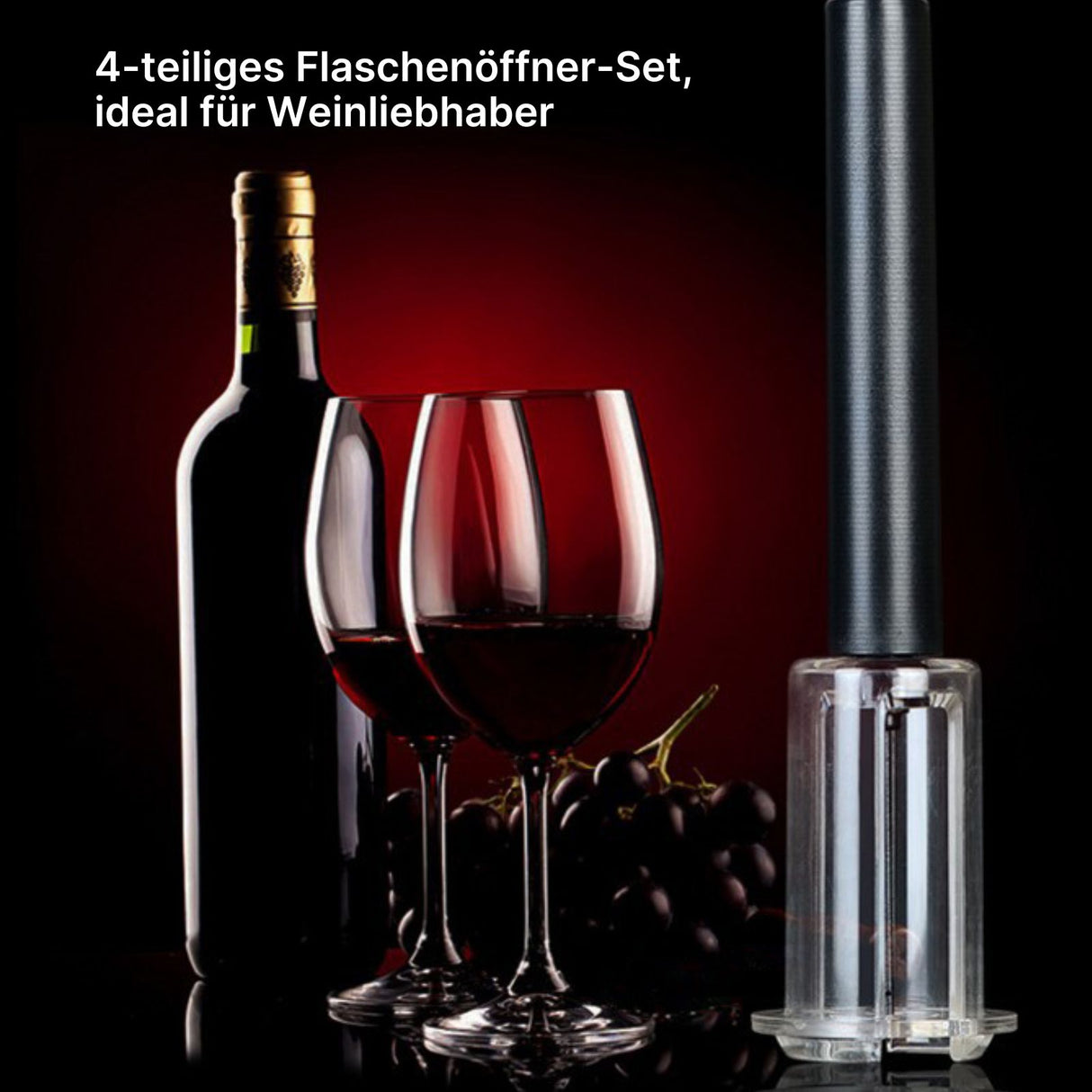 Flaschenöffner-Set Luftdruck-Weinöffner Korkenzieher Weinausgiesser