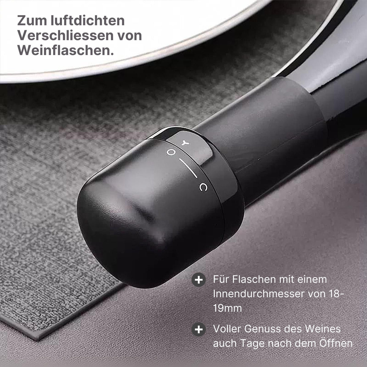 Wein-Stopfen mit Schloss Weinkorken Weinflaschen-Verschluss