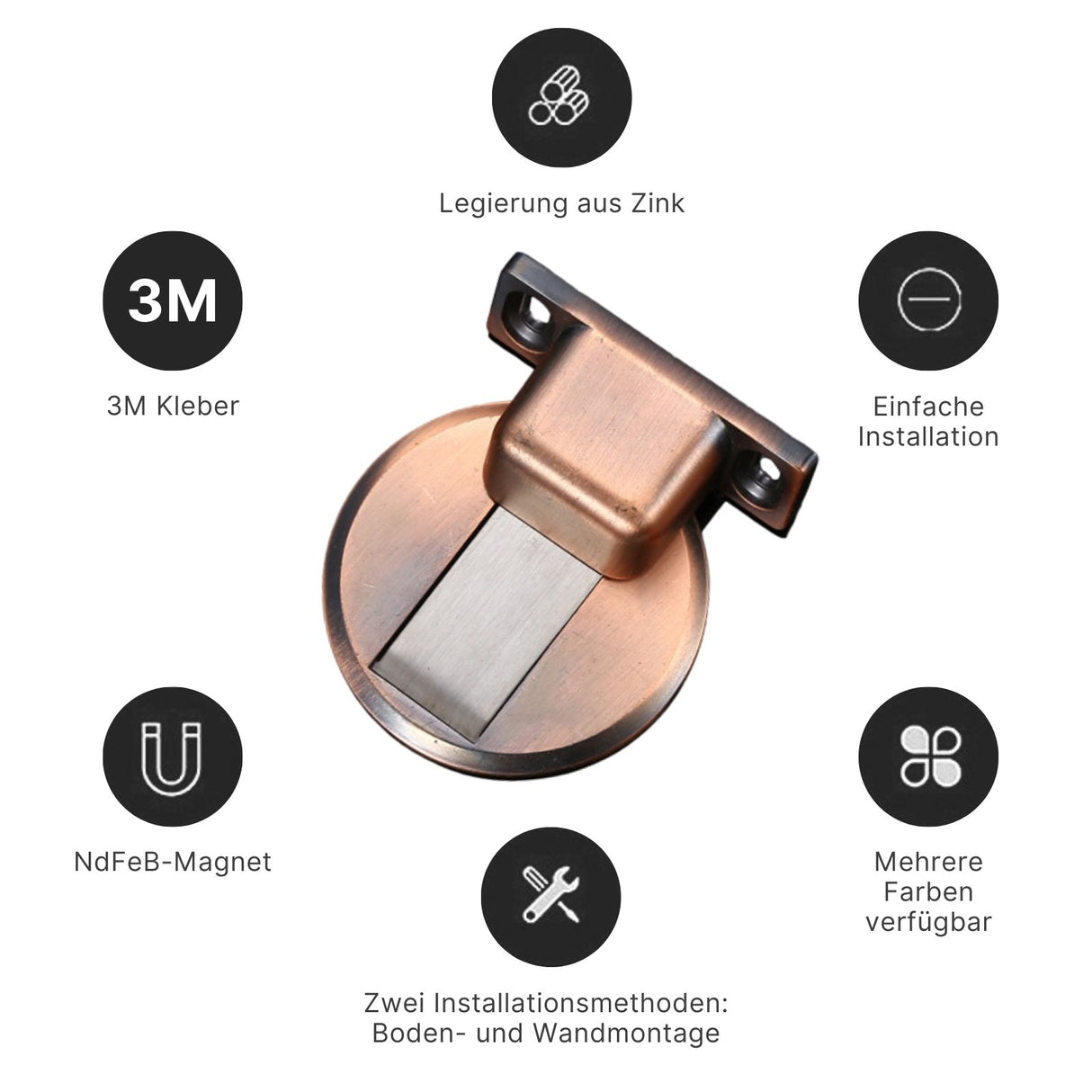 Magnetischer Türstopper Türpuffer Türkeil Türdämpfer Türschnäpper
