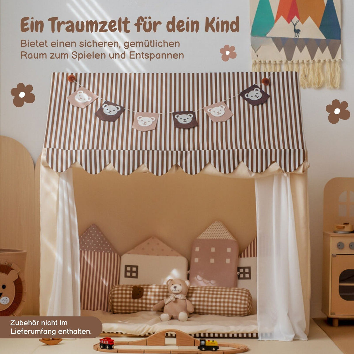 Kinder-Spielhaus Kinderzelt Hauszelt Kuschelhaus Spielhütte Spielzelt