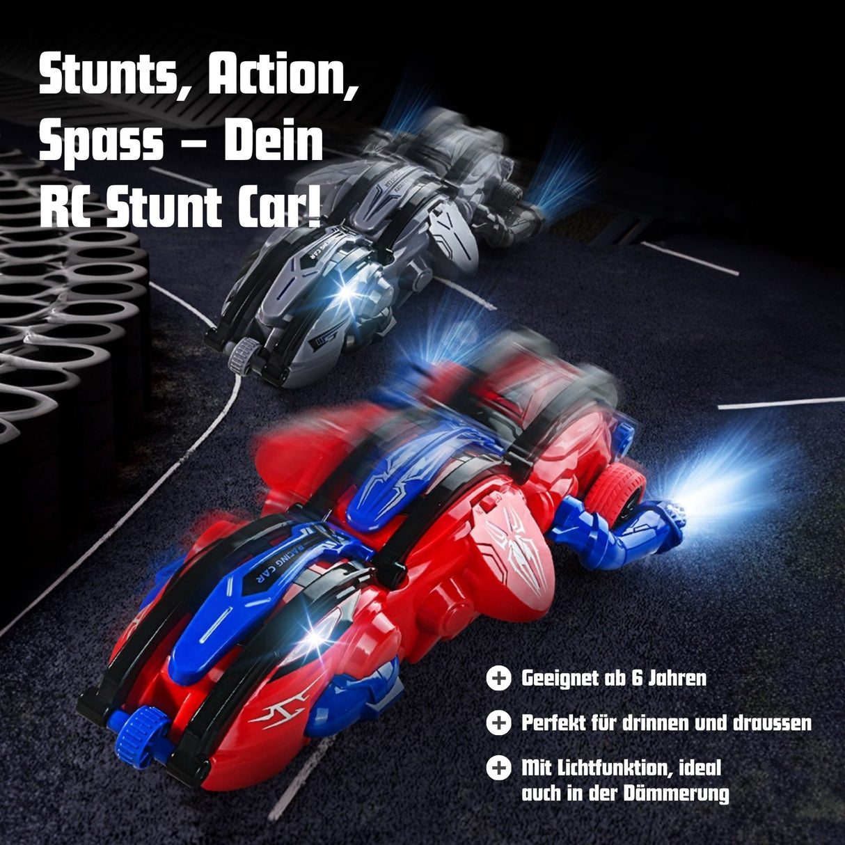 Spielzeugauto Ferngesteuertes Auto RC Stunt Car Stunt-Auto Rennauto