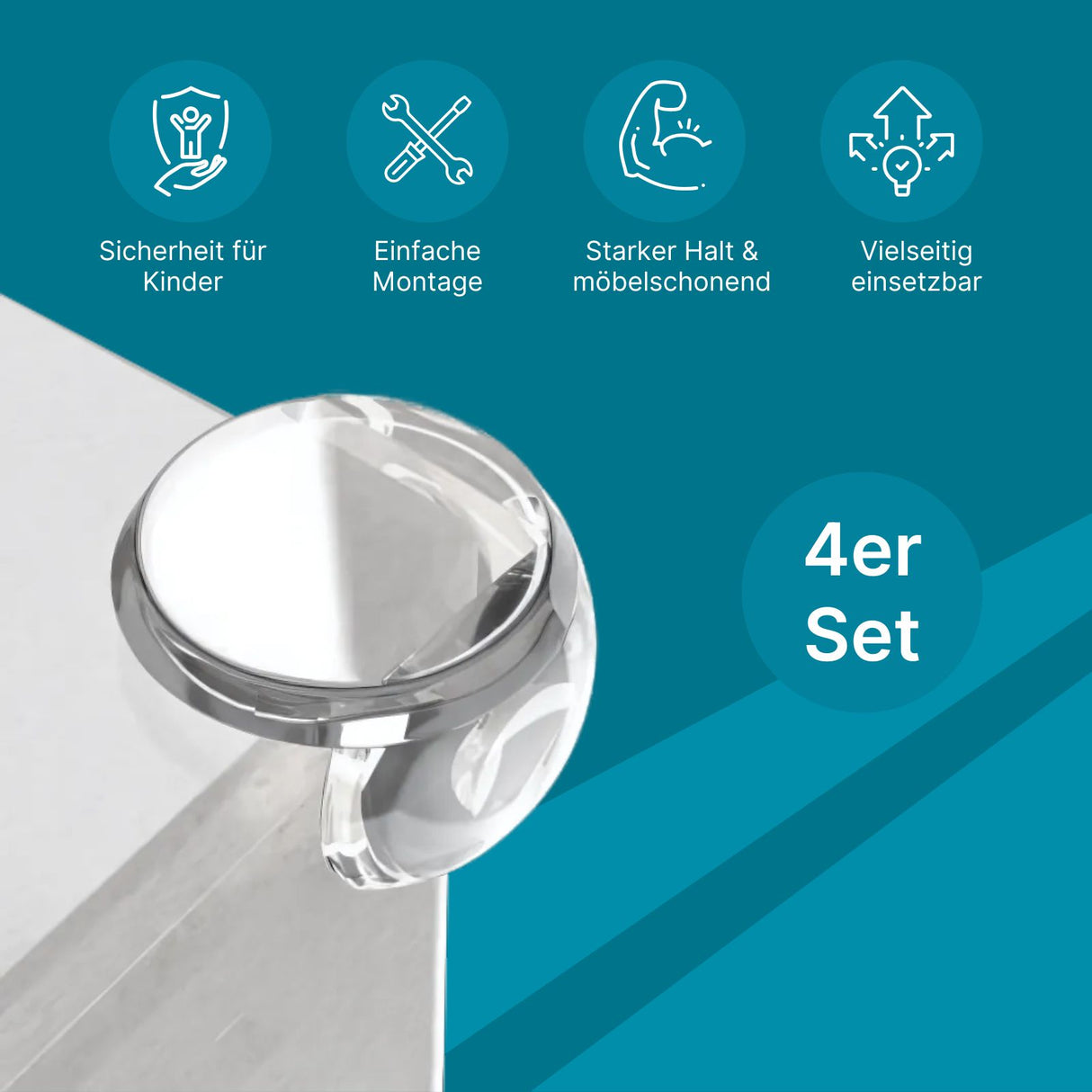 Eckenschutz Kindersicherung Ecken Kantenschutz 4er Set