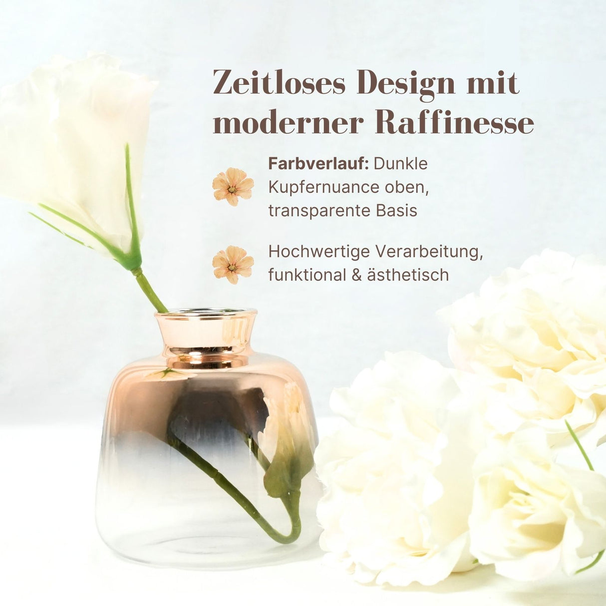 Dekovase Blumenvase Designvase Tischvase Glasvase