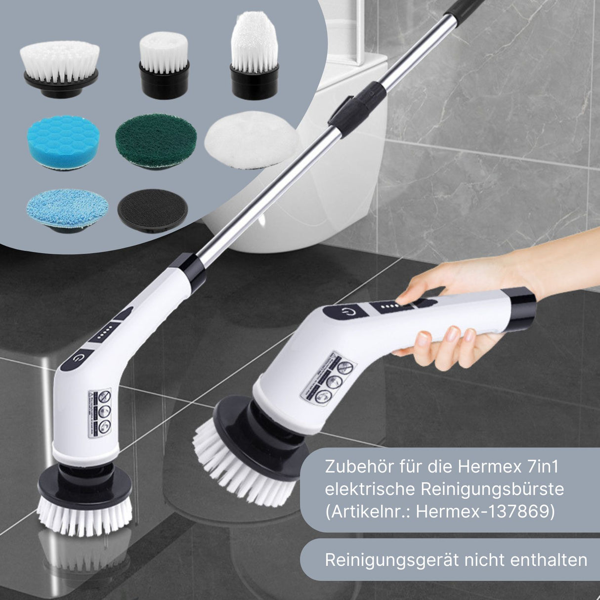 Ersatzbürsten für elektrische Reinigungsbürste Reinigungswerkzeug Schrubber