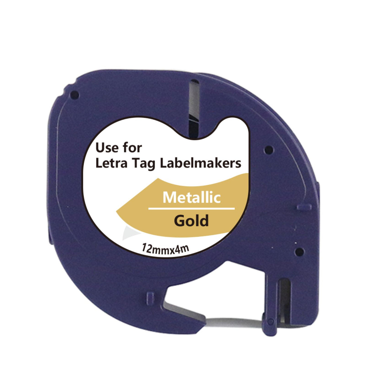 Alternatives Etikettenband zu Dymo LT12mm-Gold LetraTag