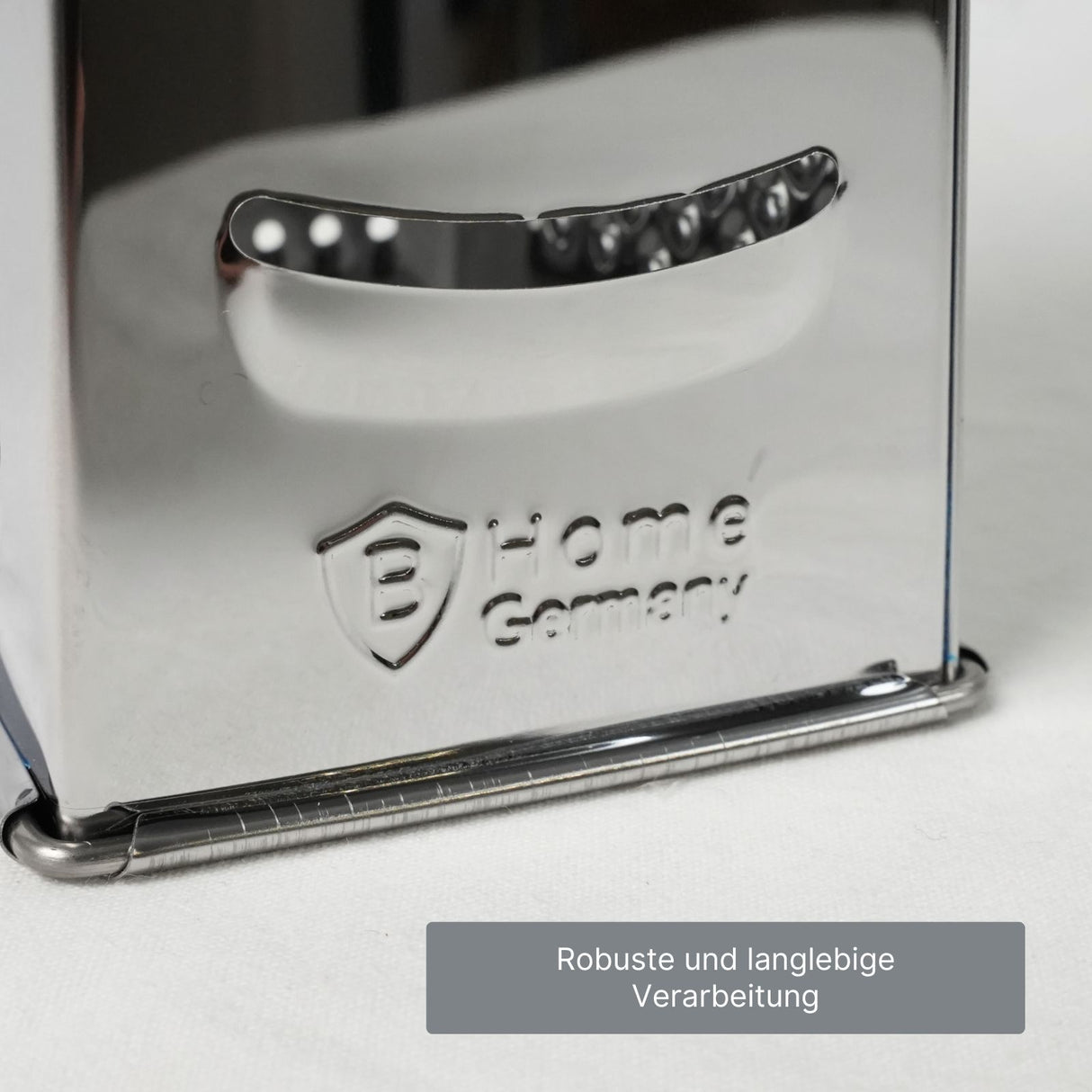 Edelstahl-Küchenreibe Gemüsereibe Vierkantreibe Reibe mit Griff