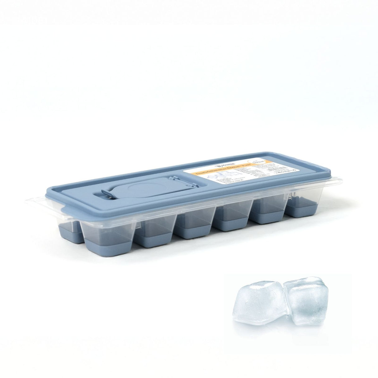 Eiswürfelform mit Deckel und Eingiesshilfe Eiswürfelbehälter