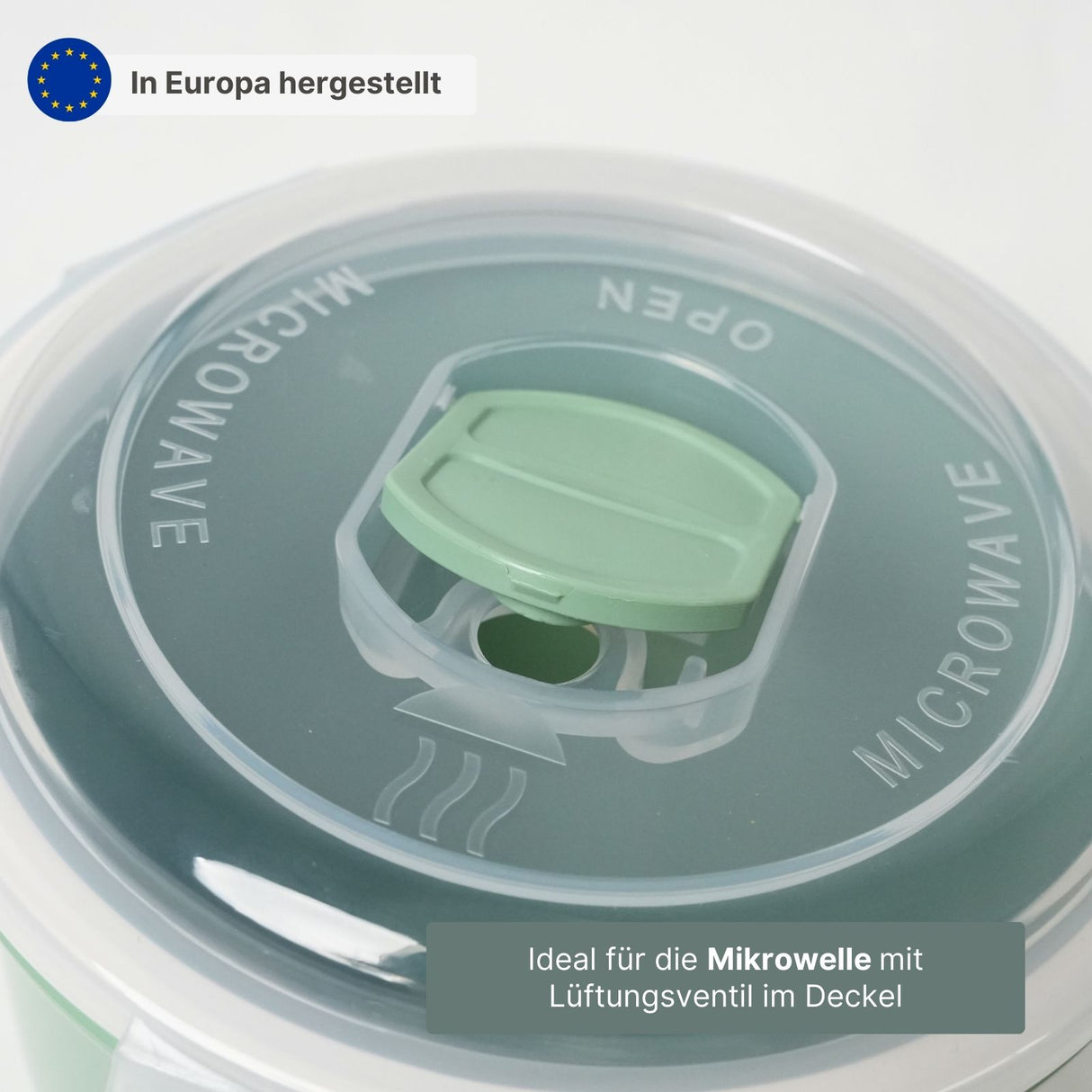 Mikrowellen-Tasse mit Henkel Lunchbecher Mikrowellen-Becher Suppen-Mug