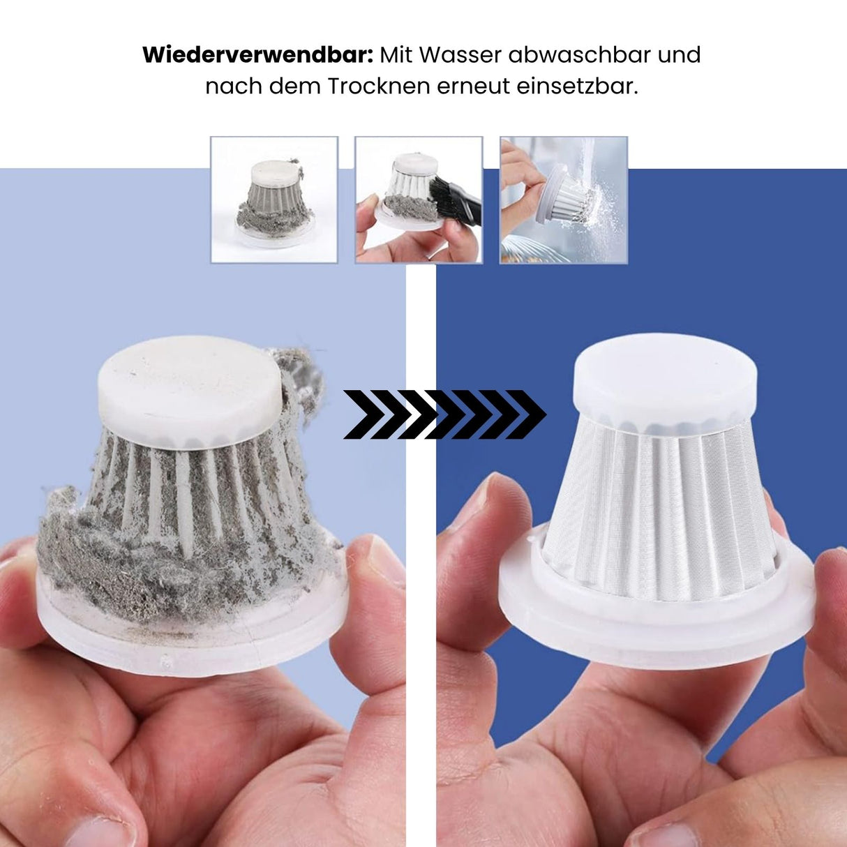 HEPA-Filter für Handstaubsauger 126090 Staubsaugerfilter Ersatzfilter