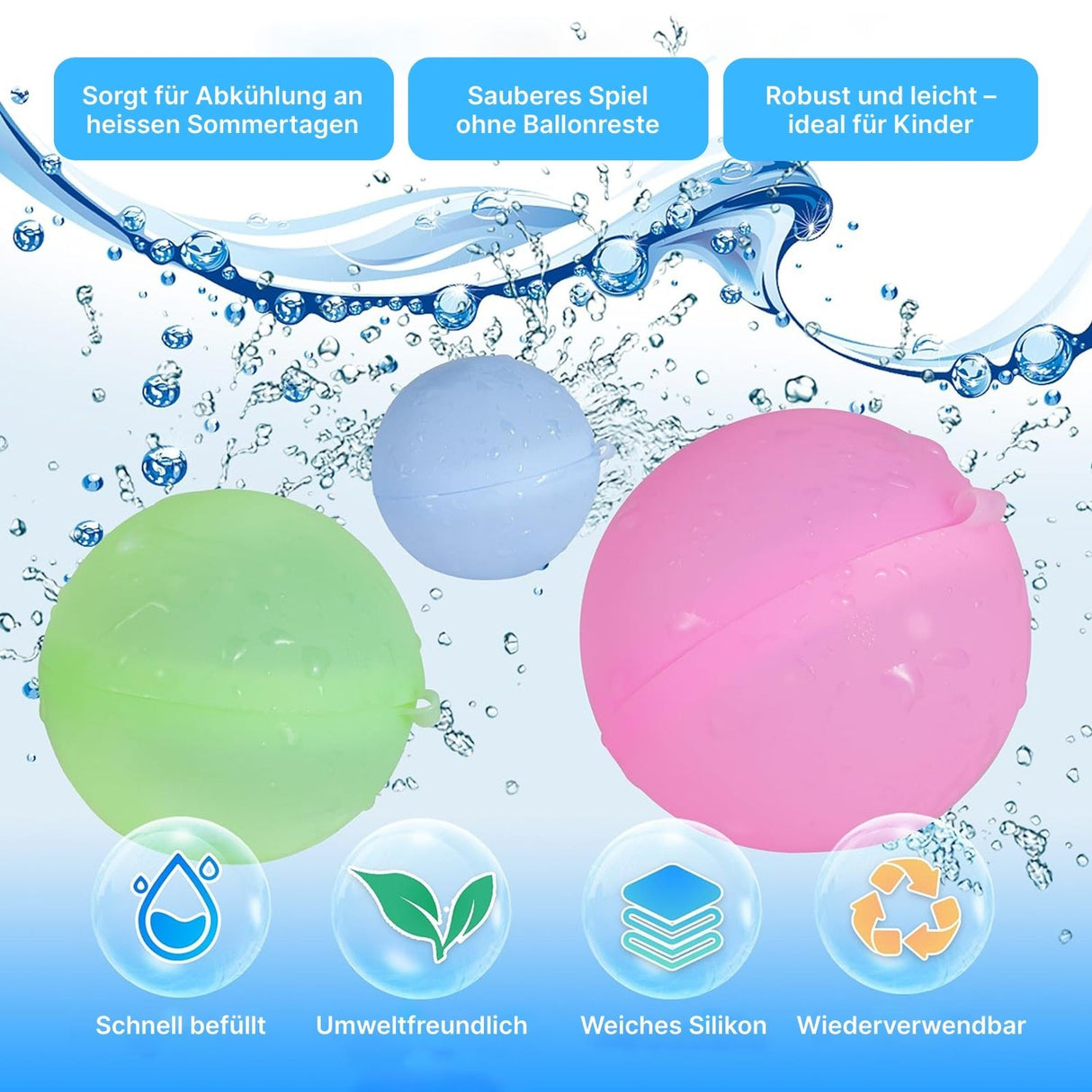 Wasserbälle Wasserbomben Wasserballons Wasserspielzeug