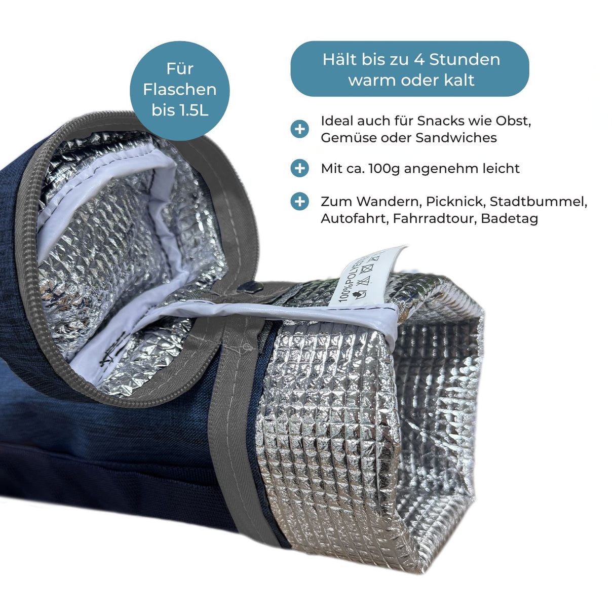 Kühltasche für Flaschen Thermotasche Flaschenkühltasche Isoliertasche