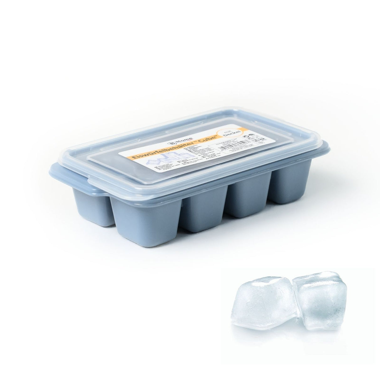 Eiswürfelschale mit Deckel Eiswürfelbehälter Eiswürfelform
