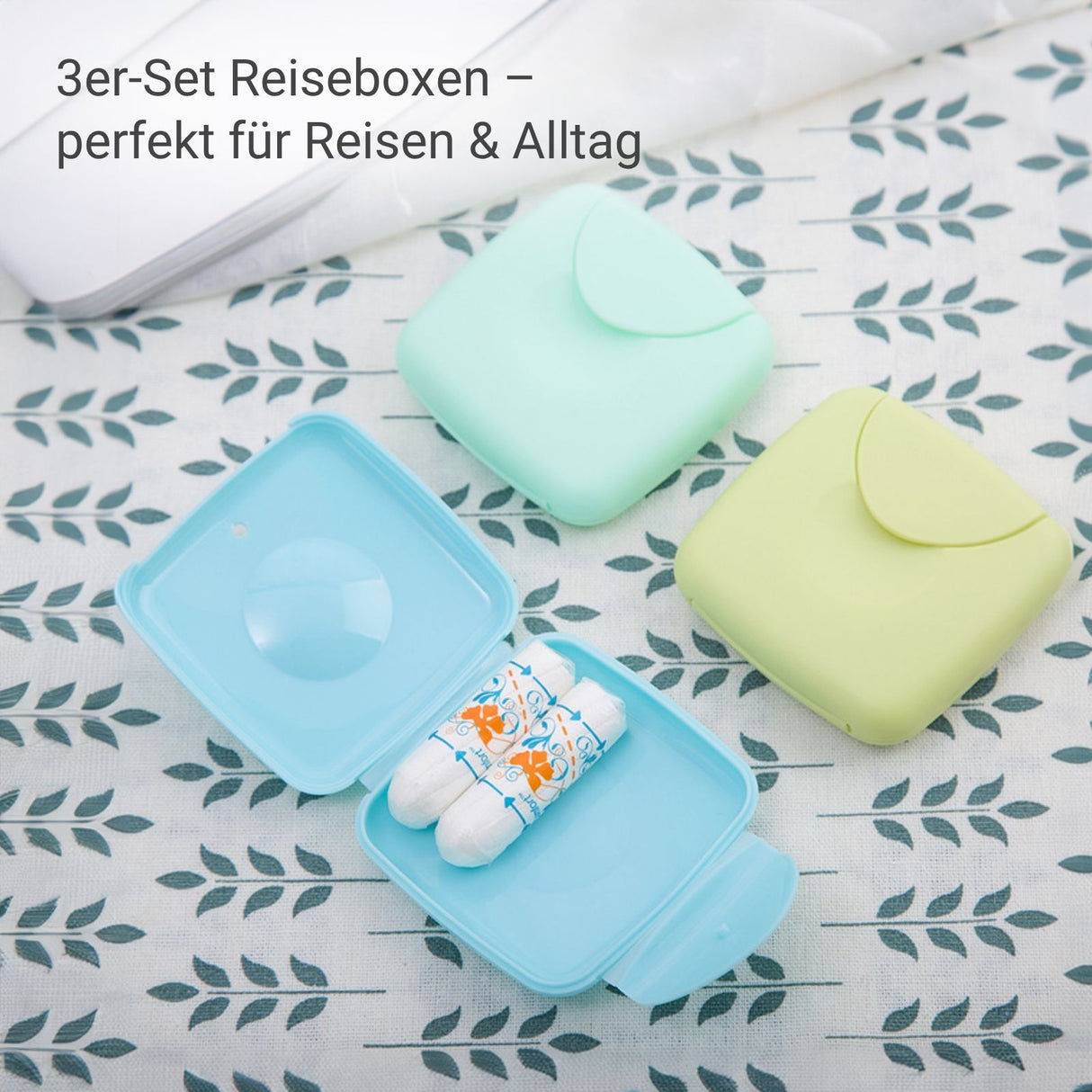 3er-Set Aufbewahrungsbox für Hygieneartikel Reisedose Pflasterdose Dose