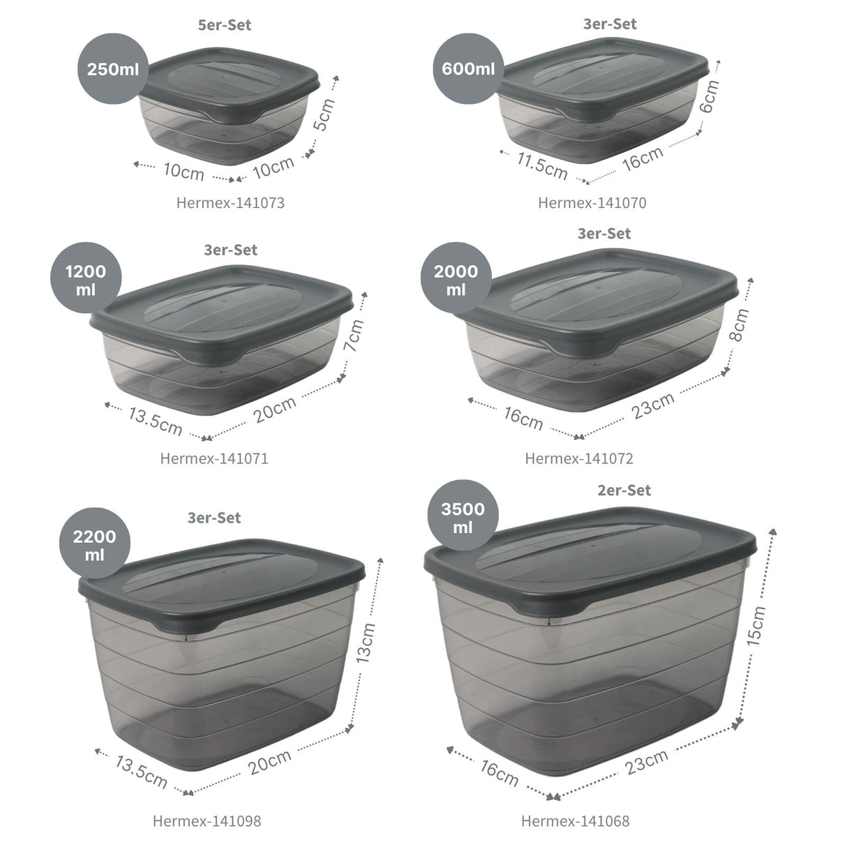 28-tlg. Frischhaltedosen-Set Vorratsdosen Meal-Prep-Dosen Gefrierdosen