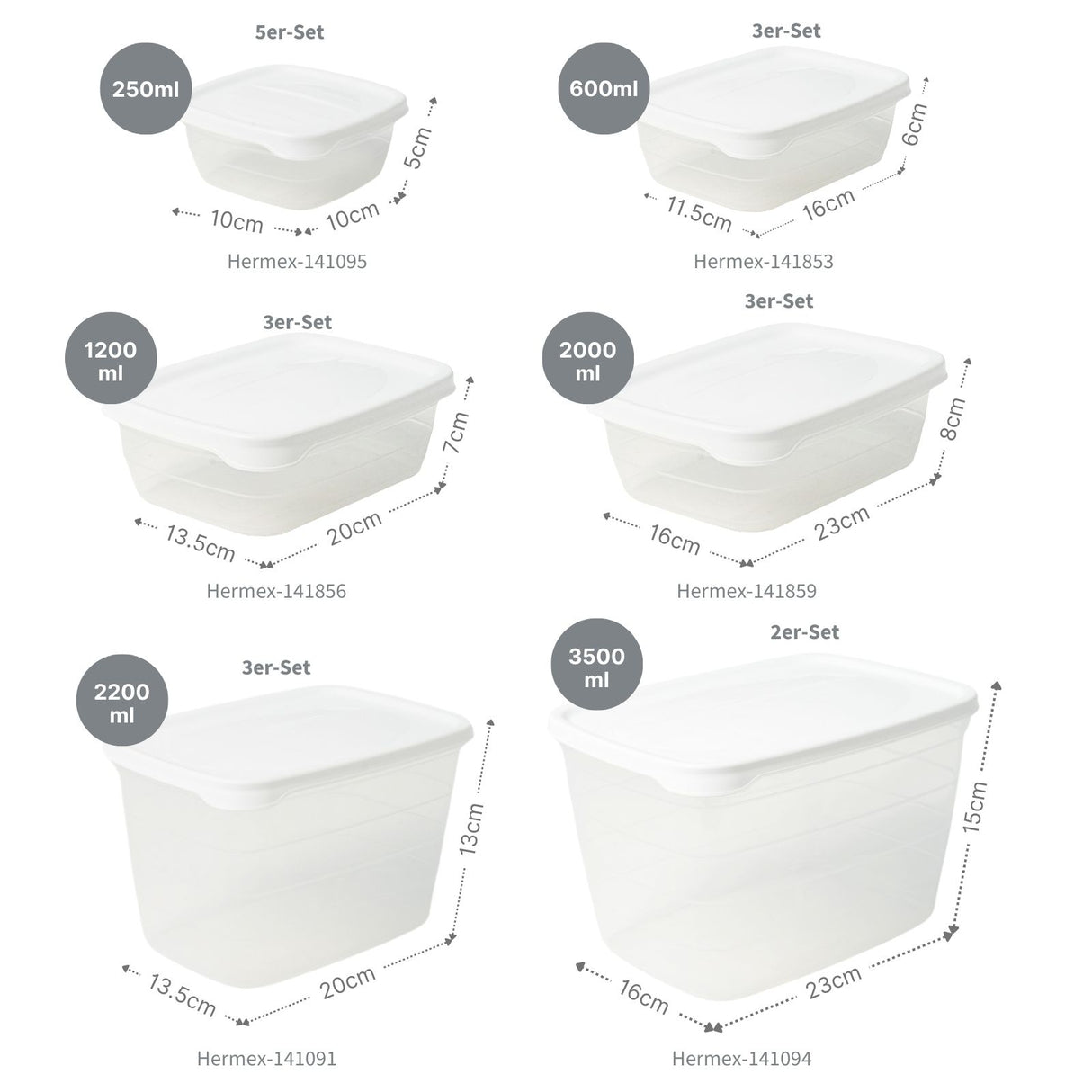 28-tlg. Frischhaltedosen-Set Vorratsdosen Gefrierdosen Meal-Prep-Dosen