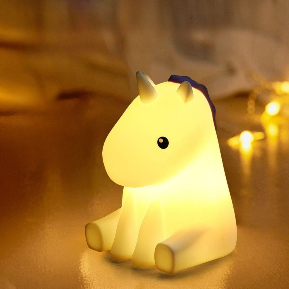 LED-Einhorn-Nachtlicht Schlaflicht Tischleuchte Kinder-Nachttischlampe