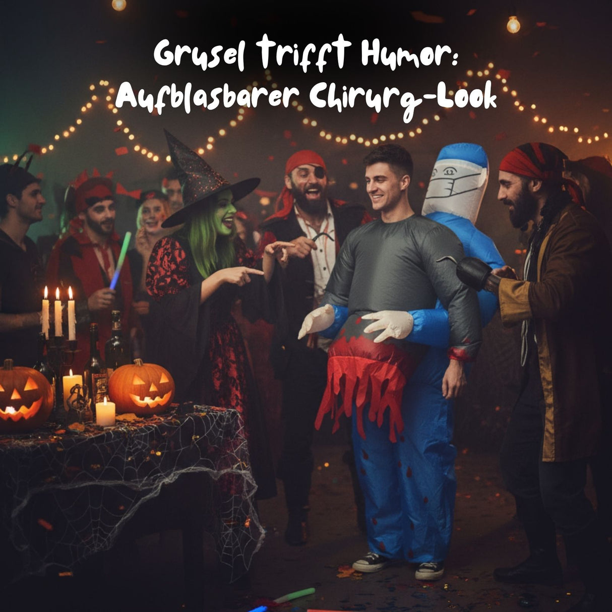 Horror-Arzt Kostüm Halloween Outfit Aufblasbares Kostüm Party Kostüm