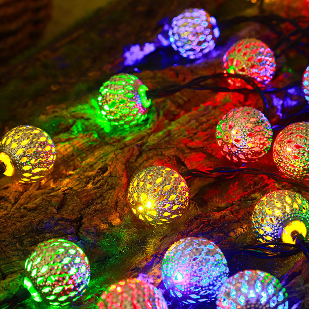 Orientalische Deko 9.3m Marokkanische LED Solar Lichterkette