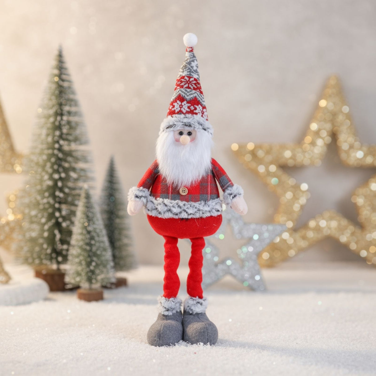 Weihnachtsmannfigur Deko-Weihnachtsmann Stehfigur Weihnachtsmann