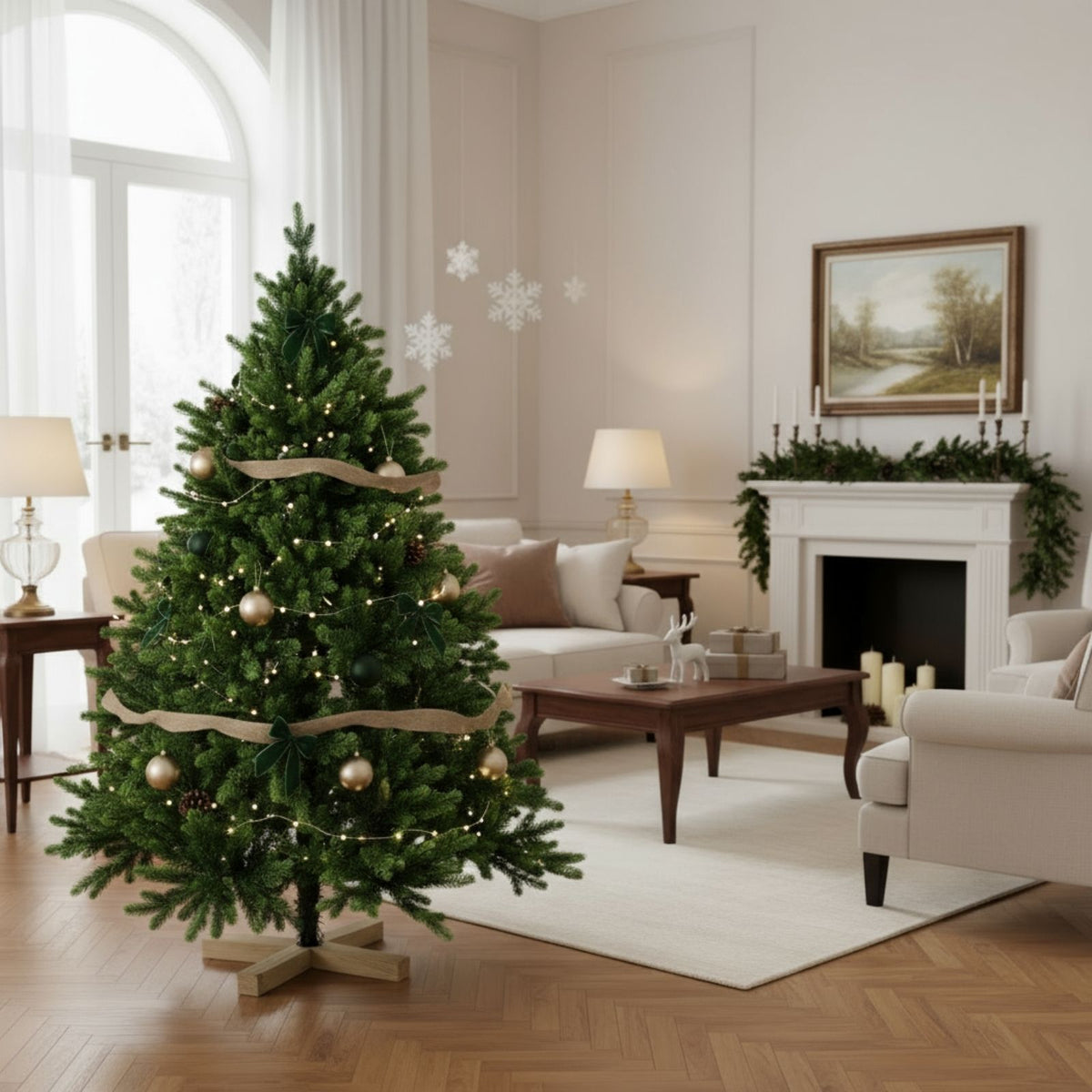 Weihnachtsbaum 150cm mit Tasche Christbaum Tannenbaum Tanne Xmas-Baum