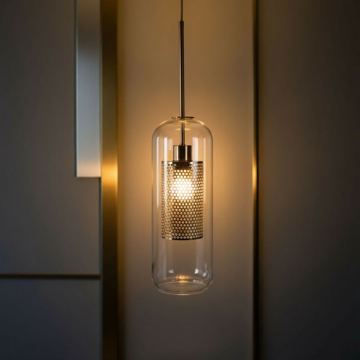 Glas-Deckenleuchte Hängelampe Pendelleuchte Deckenlampe Hängeleuchte